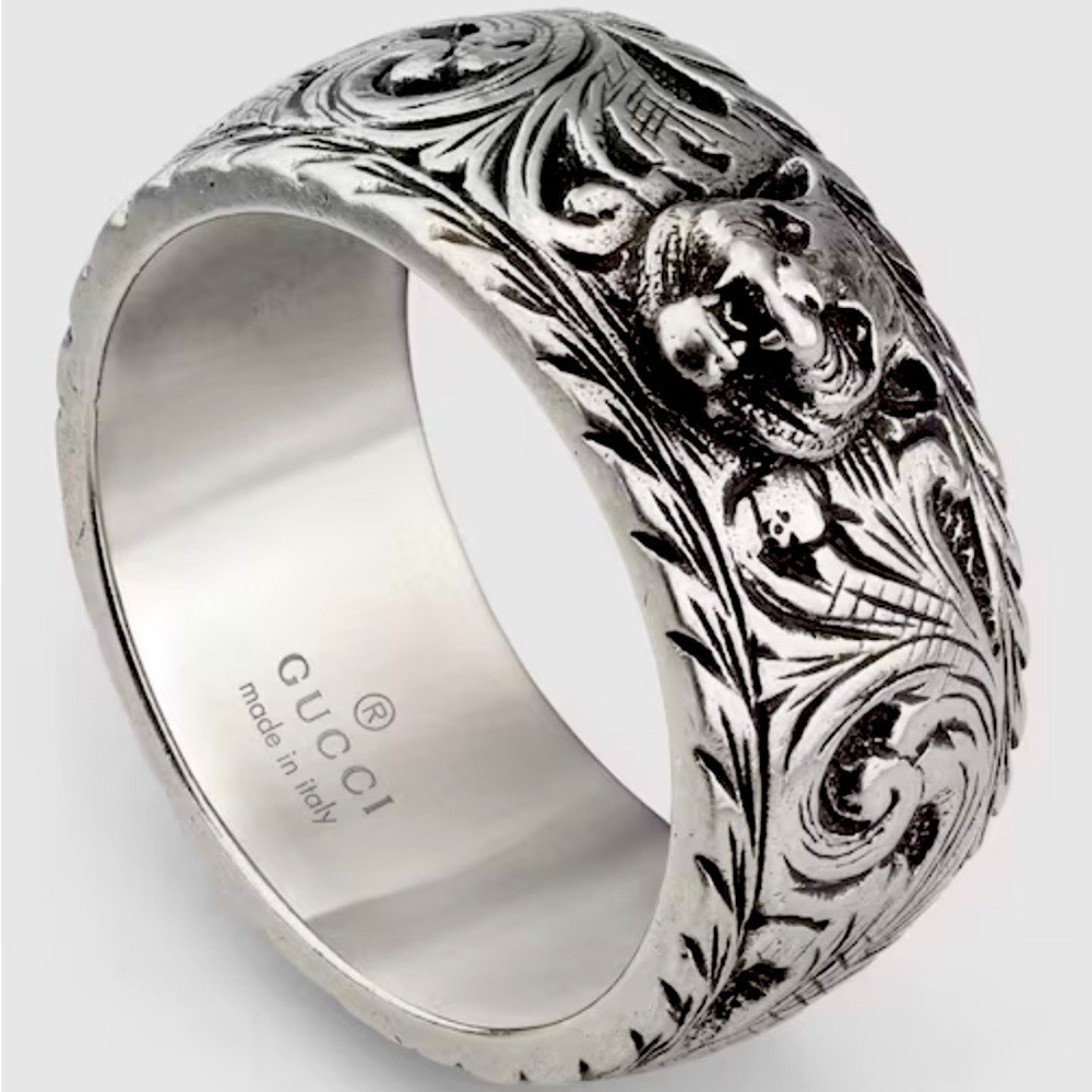 Authentic Gucci Feline Ring Size 56- men’s ring but looks great on women as well